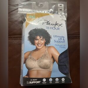 NIB Playtex Wirefree Bra 44C-Blue Velvet
